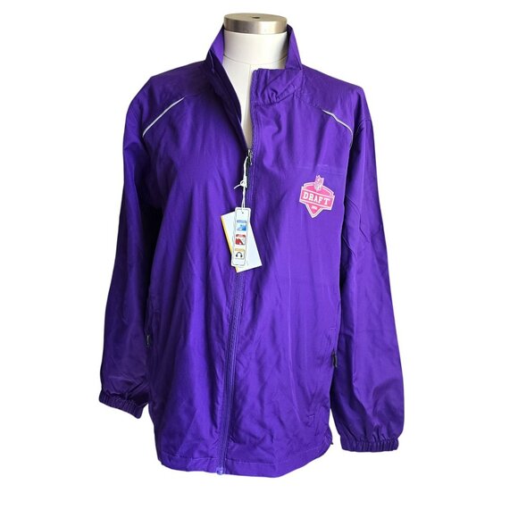 Mens Purple NFL Draft 2022 Lightweight Jacket Large Water Resistant JJ3859 - Picture 2 of 12